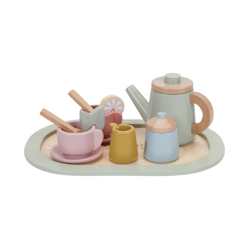 Kids Wooden Tea Service Set - Perfect For Imaginative Play