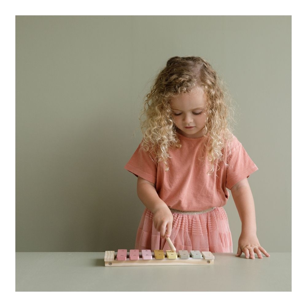 Kids Musical Instruments Xylophone In Pink -  Little Dutch