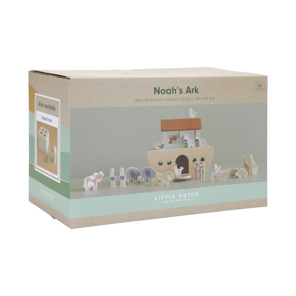 Wooden Play Set - Noah's Ark - Buy From Sweet Pea UAE, KSA - Perfect Package 