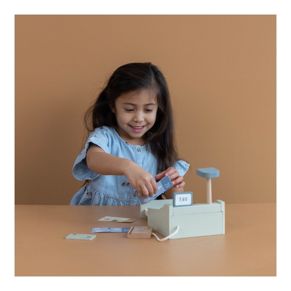 Little Dutch Wooden Toy Cash Register with Scanner