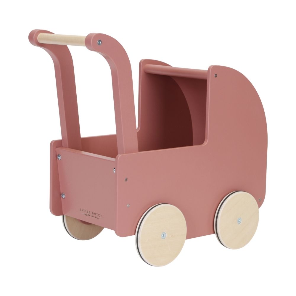 Wooden Doll Pram with Blanket Set - Order From Sweet Pea UAE