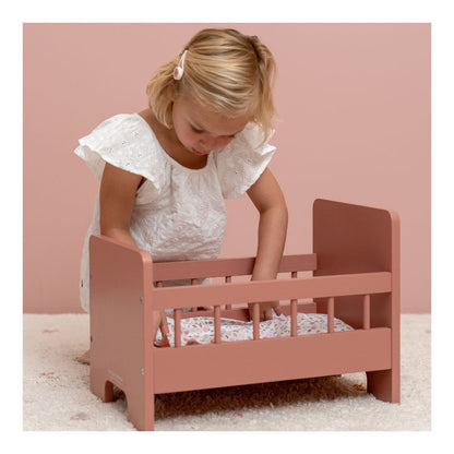 Little Dutch Wooden Doll Bed with Blanket Set 