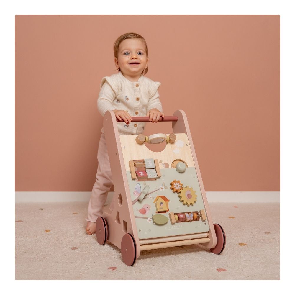 Multi-Activity Baby Walker Flowers & Butterflies - Little Dutch 