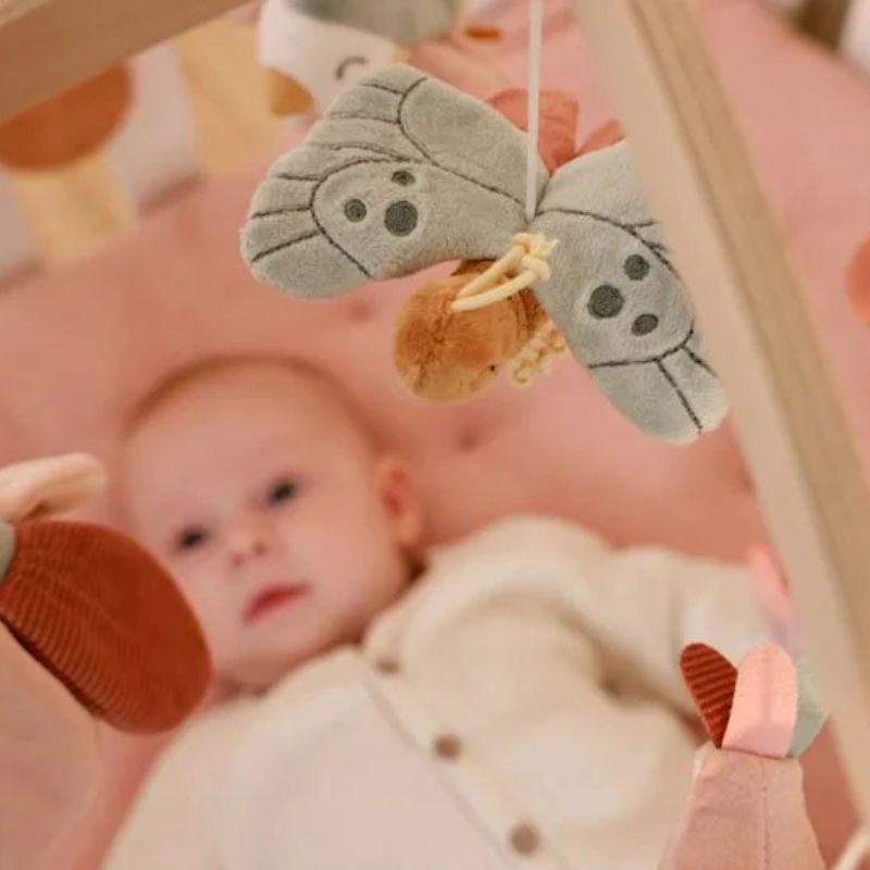 Wooden Music Mobile - Flowers & Butterflies
