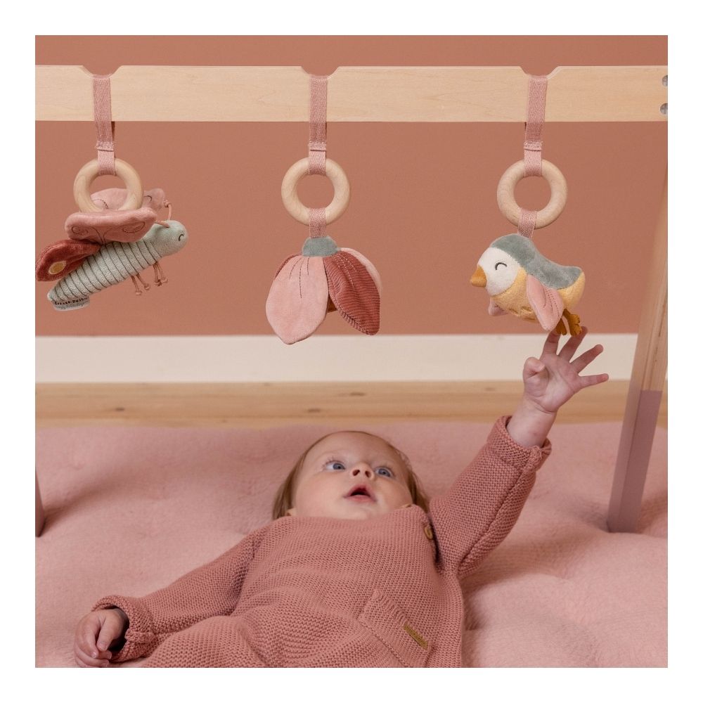 The Little Dutch Wooden Baby Gym in Flowers & Butterflies