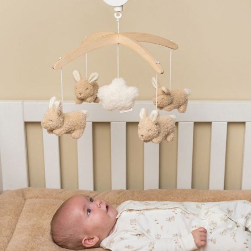 Wooden Music Mobile - Baby Bunny