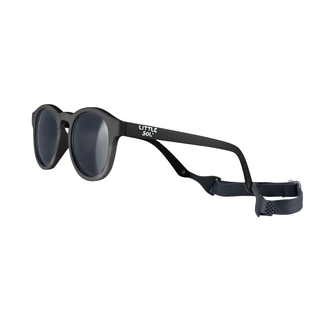 LITTLE SOL+ | James - Black Baby Sunglasses | Age 0-3