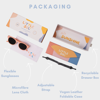 James - Baby Sunglasses (0-3 years) | Infant & Toddler UV Protection Soft Flexible Frames