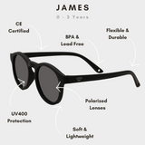 James - Black Sunglasses Baby
