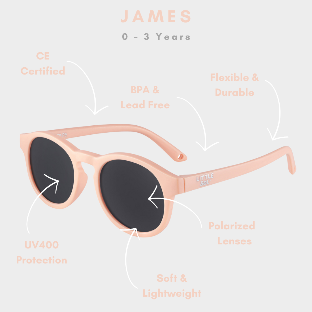 James - Baby Sunglasses (0-3 years) | Infant & Toddler UV Protection Soft Flexible Frames