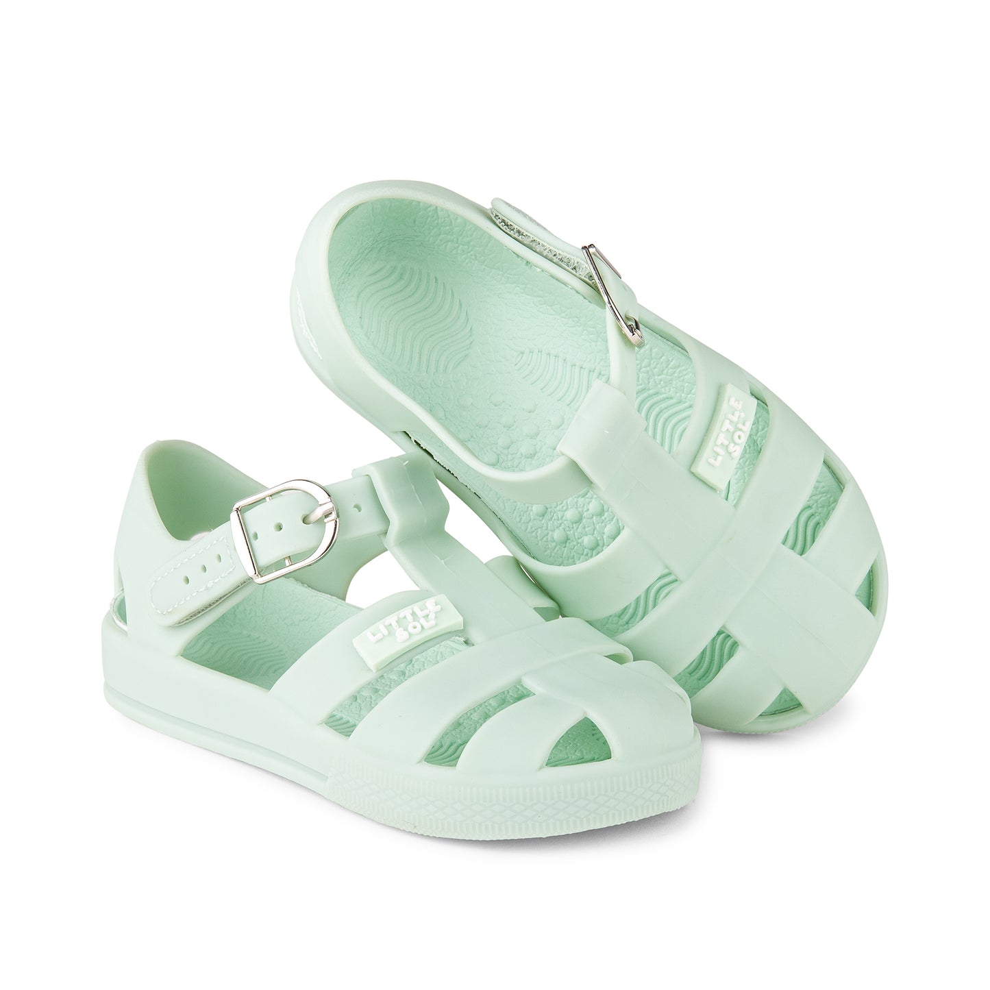 Little Sol+ | Jaimi Sandal - Pastel Green | Order Online Sweet Pea 