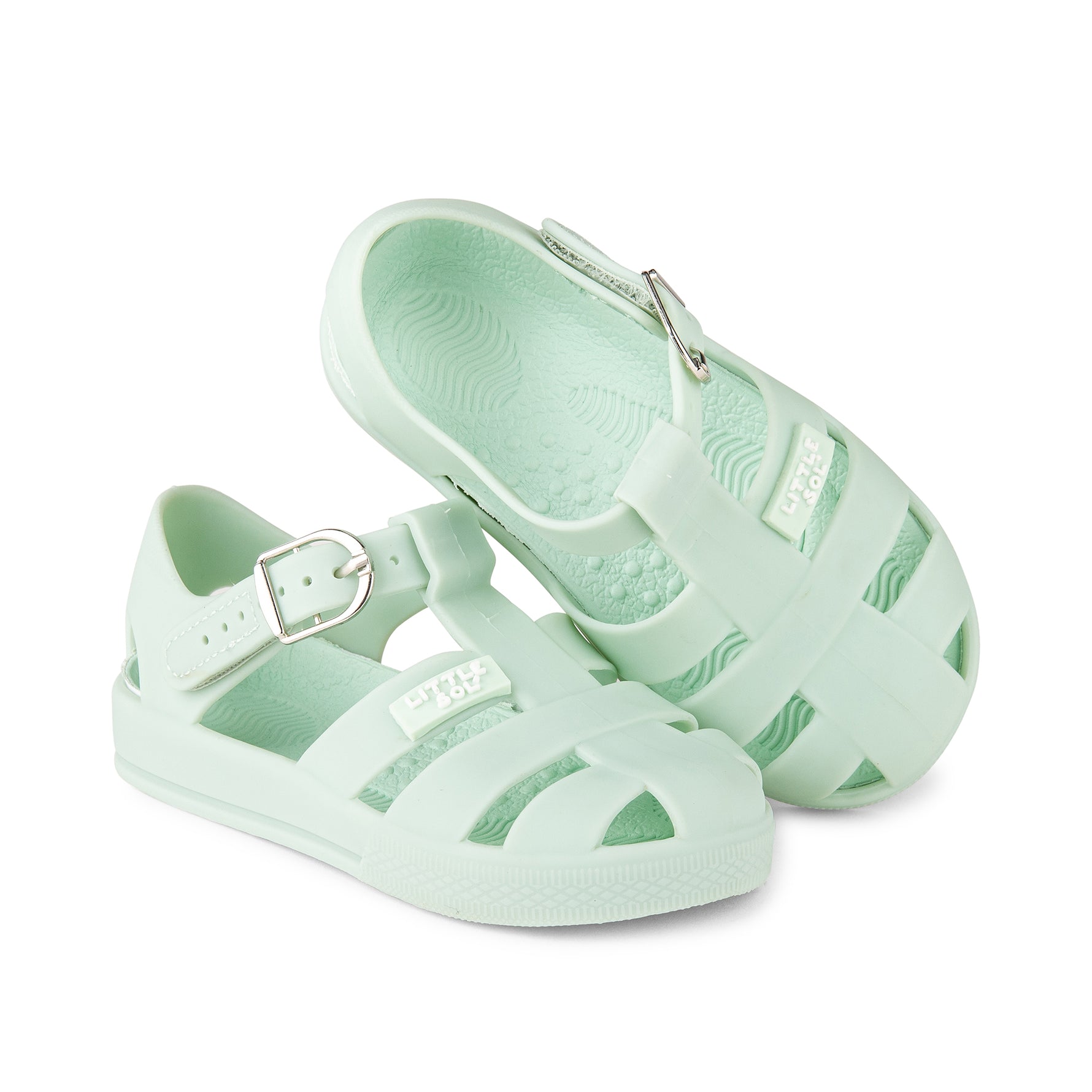 Little Sol+ | Jaimi Sandal - Pastel Green | Order Online Sweet Pea 