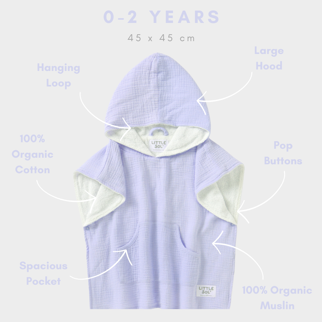 Hooded Beach Towel - Soft Hooded Towel for Babies and Kids, Premium Absorbent Fabric