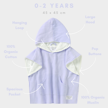 Hooded Beach Towel - Soft Hooded Towel for Babies and Kids, Premium Absorbent Fabric
