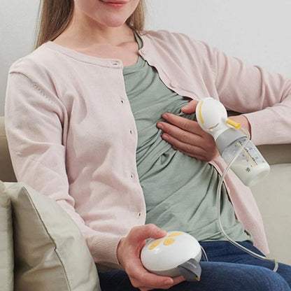 Solo Single Electric Breast Pump Clear Yellow Grey
