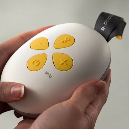 Solo Single Electric Breast Pump Clear Yellow Grey