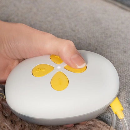 Solo Single Electric Breast Pump Clear Yellow Grey