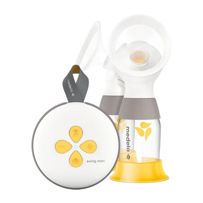 Swing Maxi Double Electric Breast Pump Clear Yellow Grey
