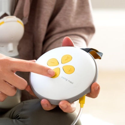 Swing Maxi Double Electric Breast Pump Clear Yellow Grey