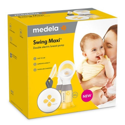 Swing Maxi Double Electric Breast Pump Clear Yellow Grey