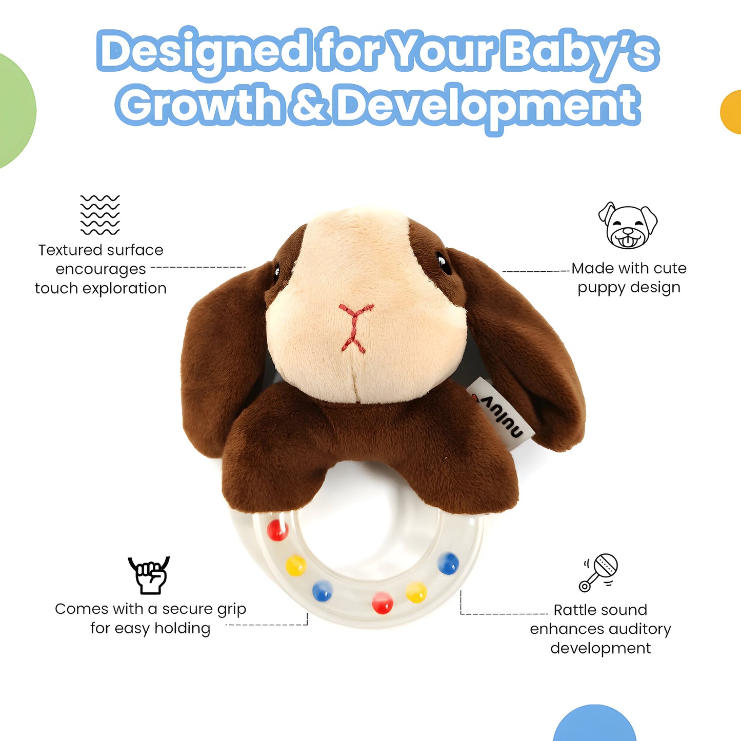 Playtime Ring Rattle for Kids