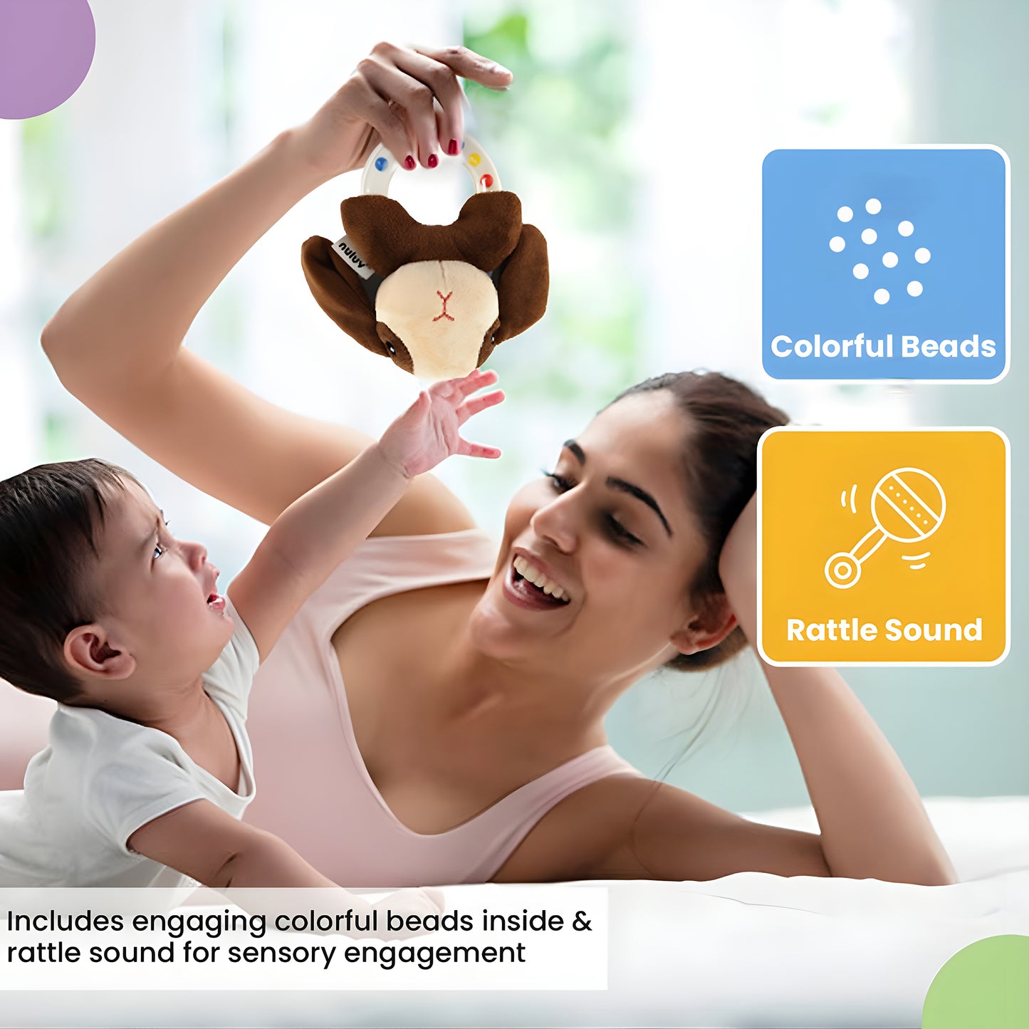 Playtime Ring Rattle for Kids