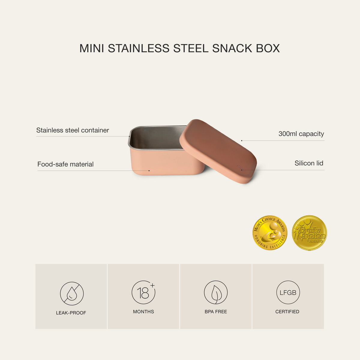 Mini Stainless Steel Snackbox