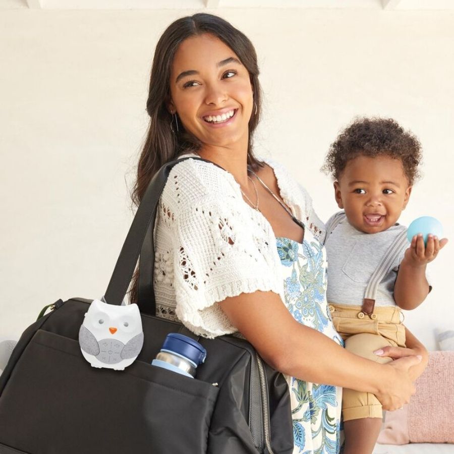 Skip Hop S&G Portable Baby Soother Owl White Grey