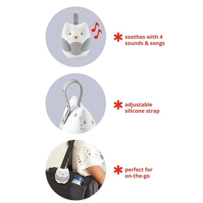 Skip Hop S&G Portable Baby Soother Owl White Grey