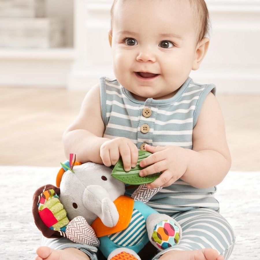 Skip Hop Bandana Buddies Activity Toy Elephant Multi Color