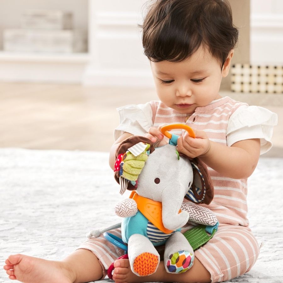 Skip Hop Bandana Buddies Activity Toy Elephant Multi Color