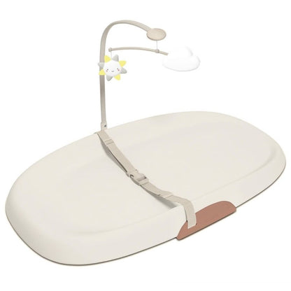 Nursery Style Wipe Clean Changing Pad Oat Beige Brown