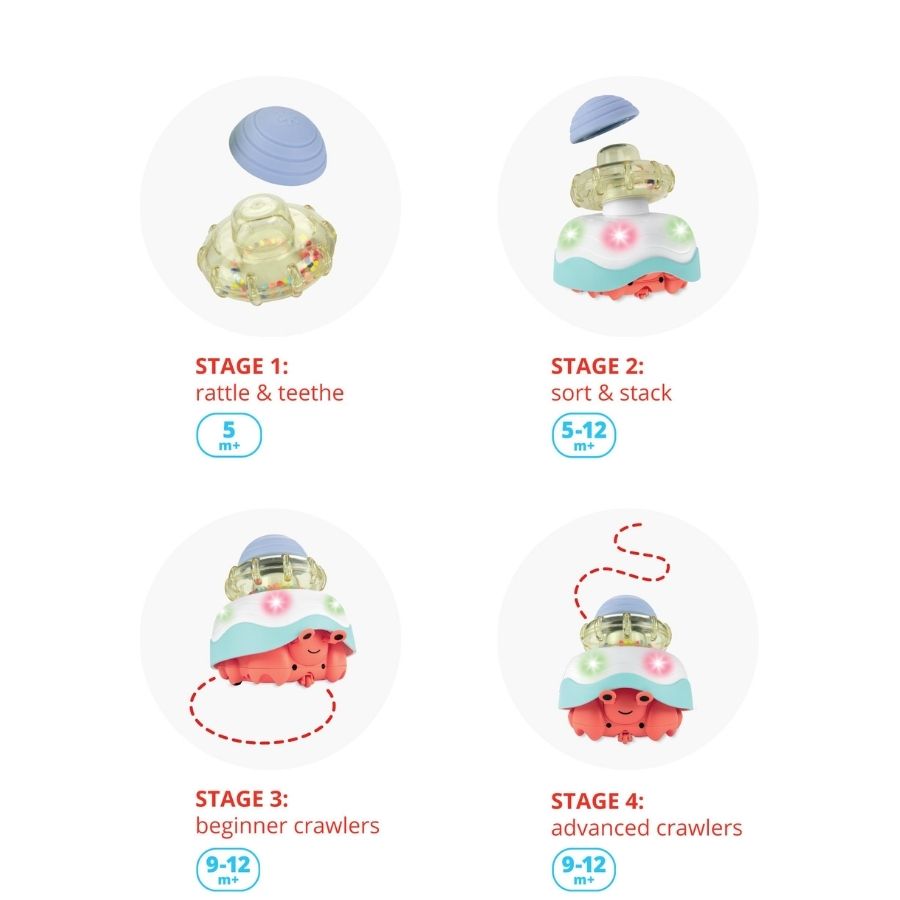 Skip Hop Stack & Crawl 4 In 1 Crab Multi Color