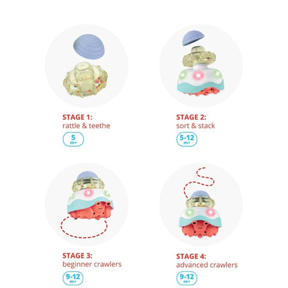 Skip Hop Stack & Crawl 4 In 1 Crab Multi Color