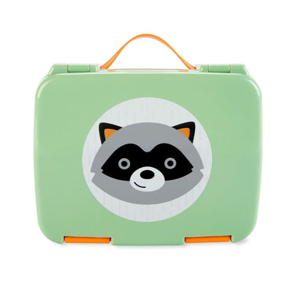 Zoo Bento Box Kids Lunch Container with Multiple Compartments and Leak-Resistant Lid