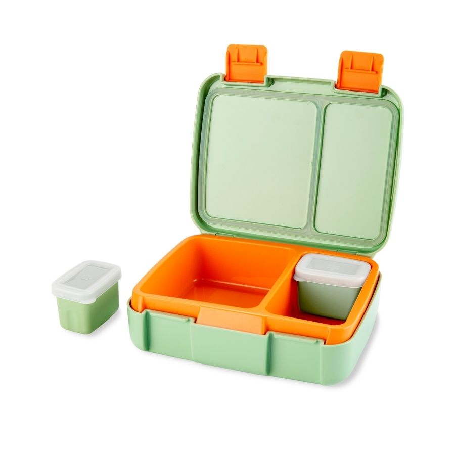 Zoo Bento Box Kids Lunch Container with Multiple Compartments and Leak-Resistant Lid