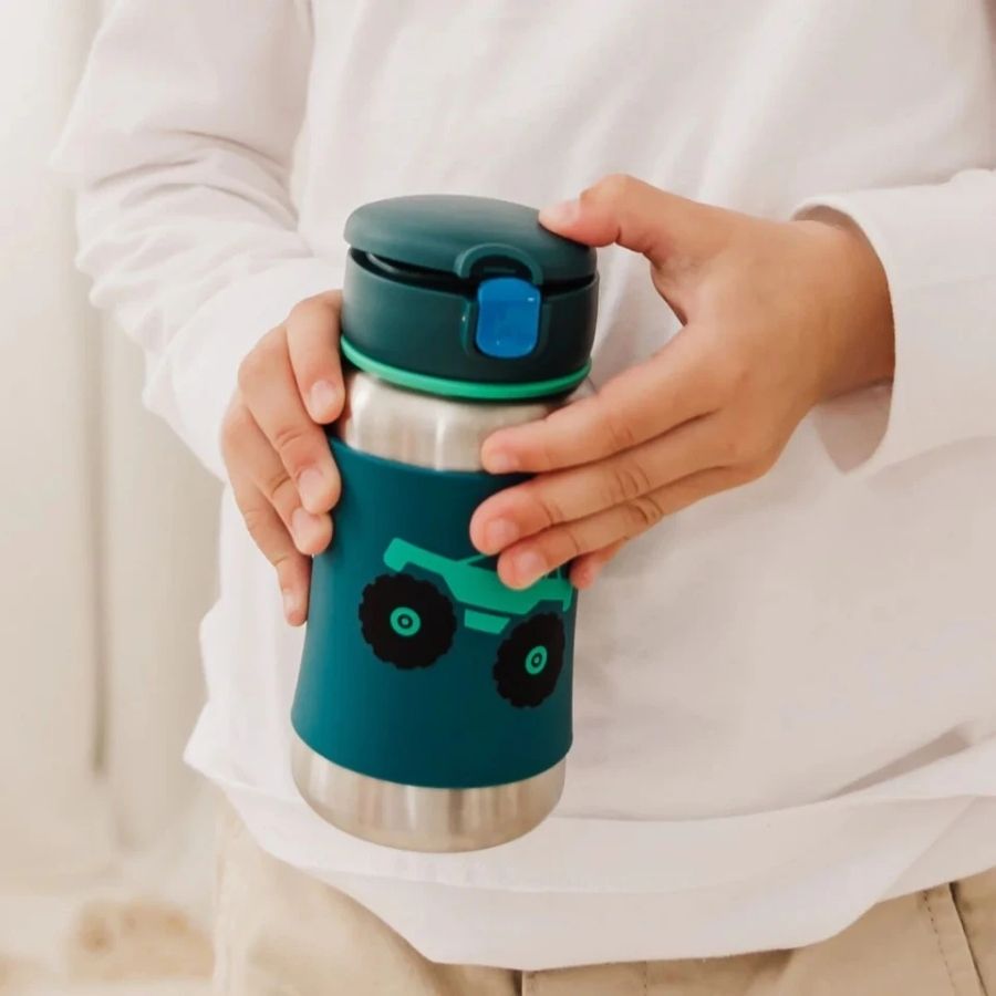 Stainless Steel Insulated Water Bottle and Food Jar — Leakproof Portable Vacuum