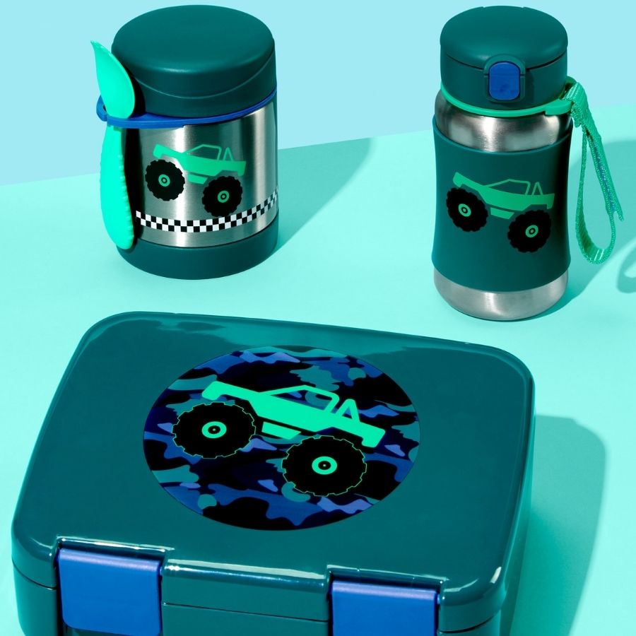 Spark Style and Zoo Stainless Steel Straw Bottle Assorted Designs - Insulated Reusable