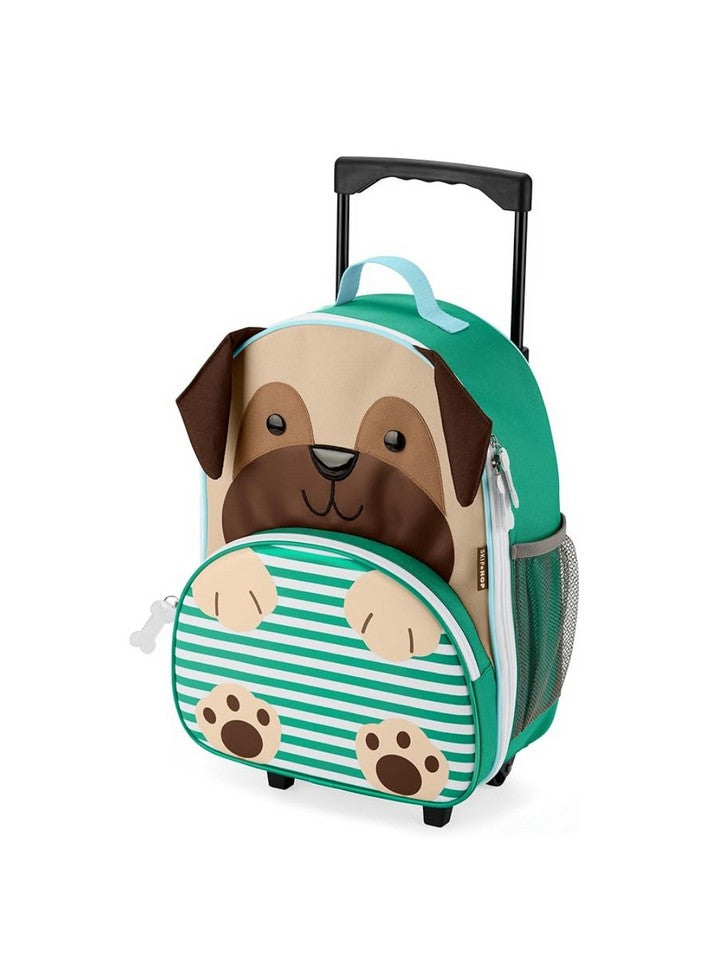 School Luggage Bag with Wheels - Zoo Style