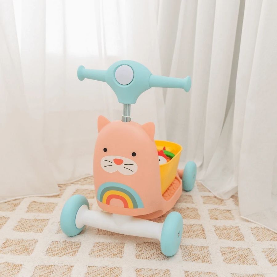 Skip Hop Zoo Ride-On Toy for Kids - Push-and-Ride Animal Walker Durable Toddler