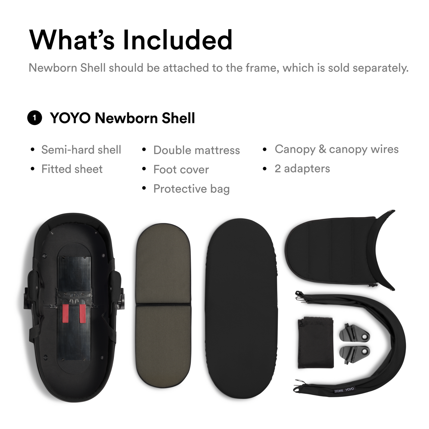 YOYO Newborn Shell Black