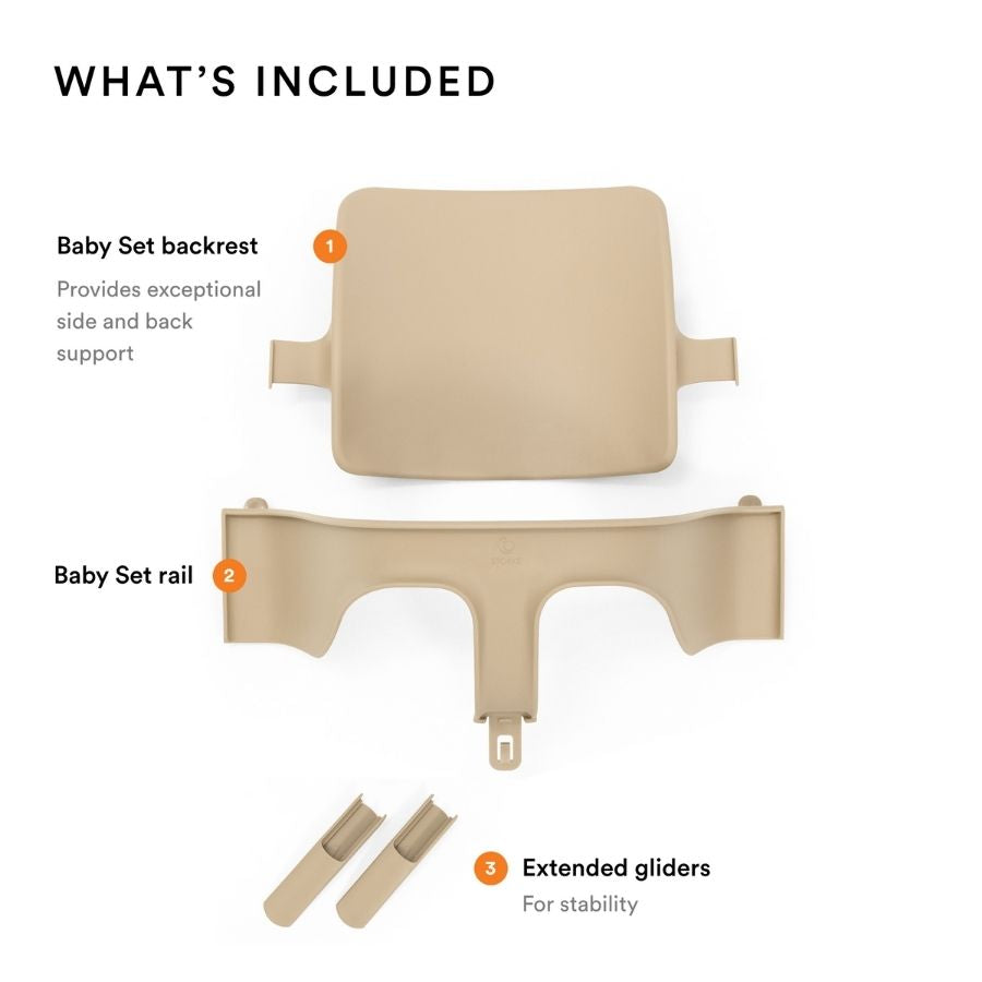 مجموعة تريب تراب للأطفال V2 باللون الأبيض