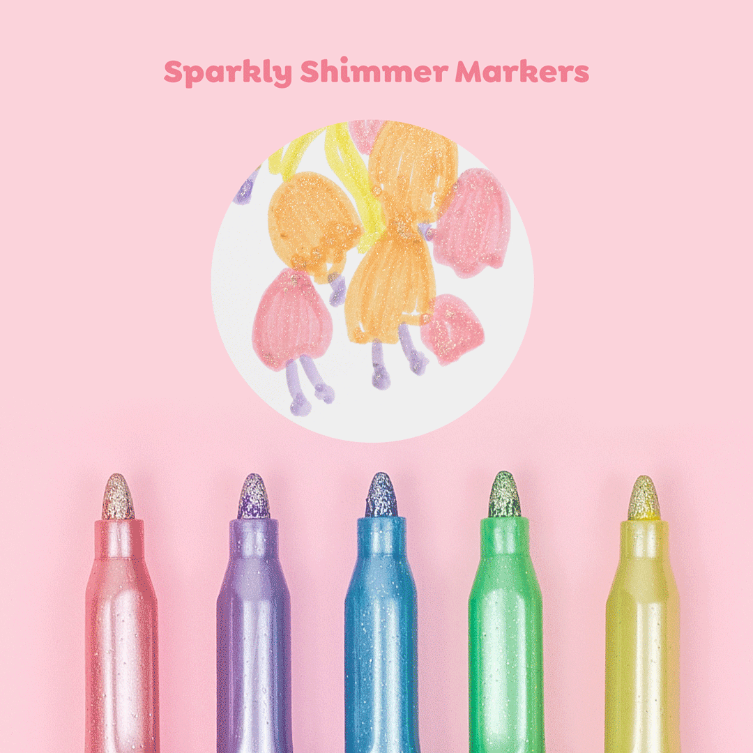 Tiger Tribe Shimmer Markers | Non-toxic | Quick-drying