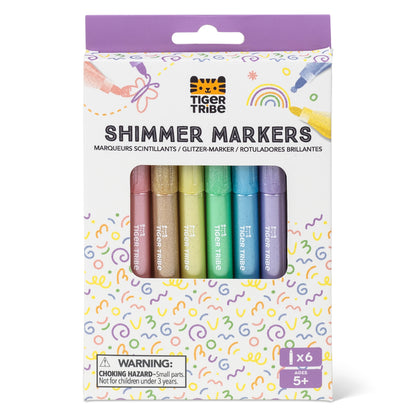 Tiger Tribe Shimmer Markers | Non-toxic | Quick-drying