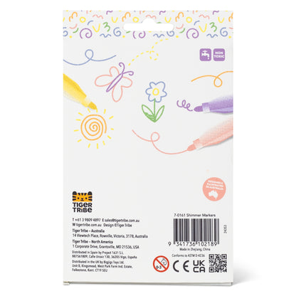 Tiger Tribe Shimmer Markers | Non-toxic | Quick-drying