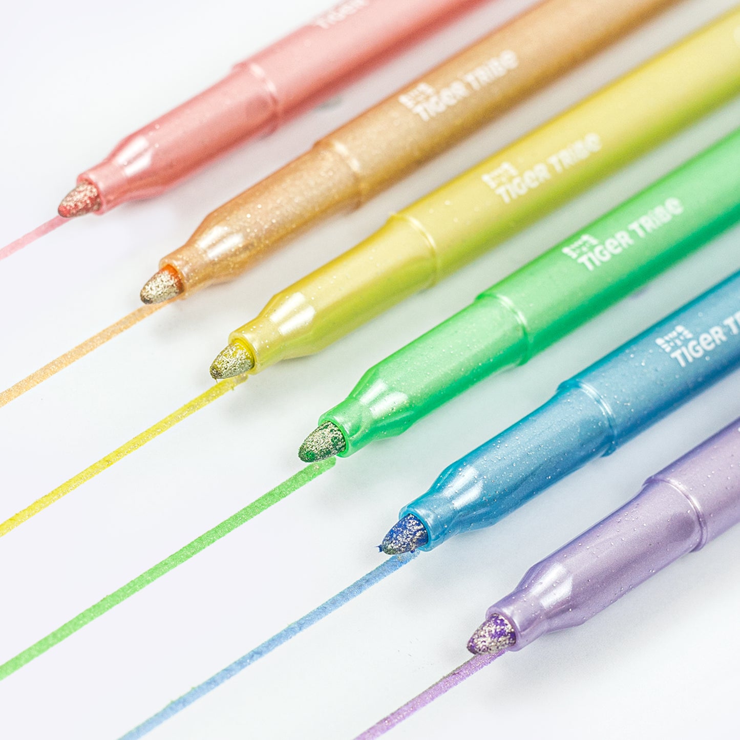 Tiger Tribe Shimmer Markers | Non-toxic | Quick-drying