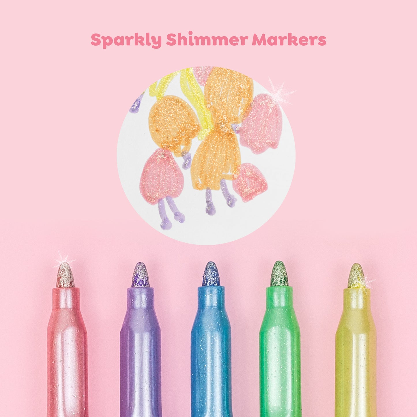 Tiger Tribe Shimmer Markers | Non-toxic | Quick-drying