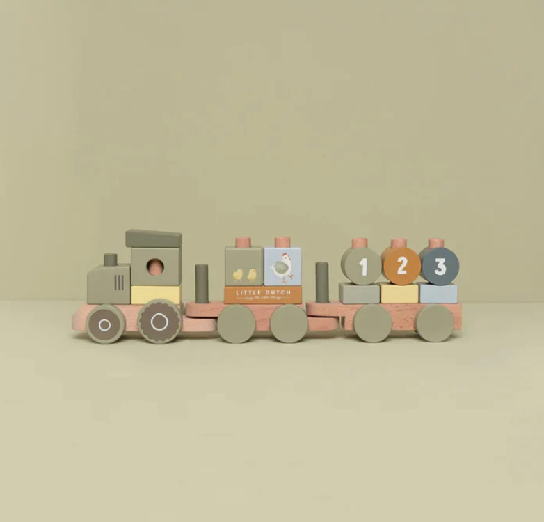جرار قطار التكديس مزرعة صغيرة