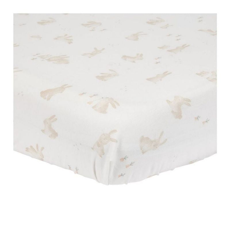 Fitted Cot Sheet Baby Bunny 70x140/150cm