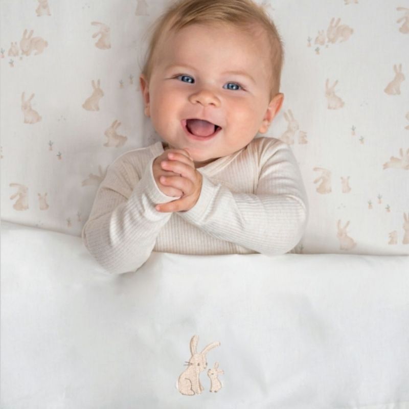 Fitted Cot Sheet Baby Bunny 70x140/150cm